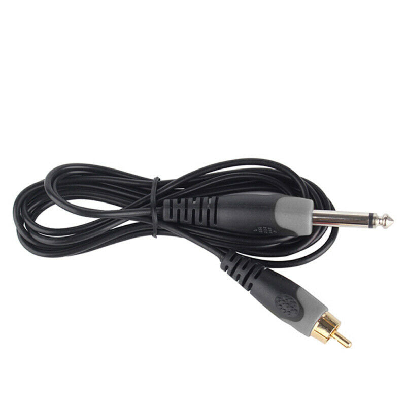 2.25 meters Tattoo Clip Hook Line with Curved Head RCA Plug for Tattoo Machine