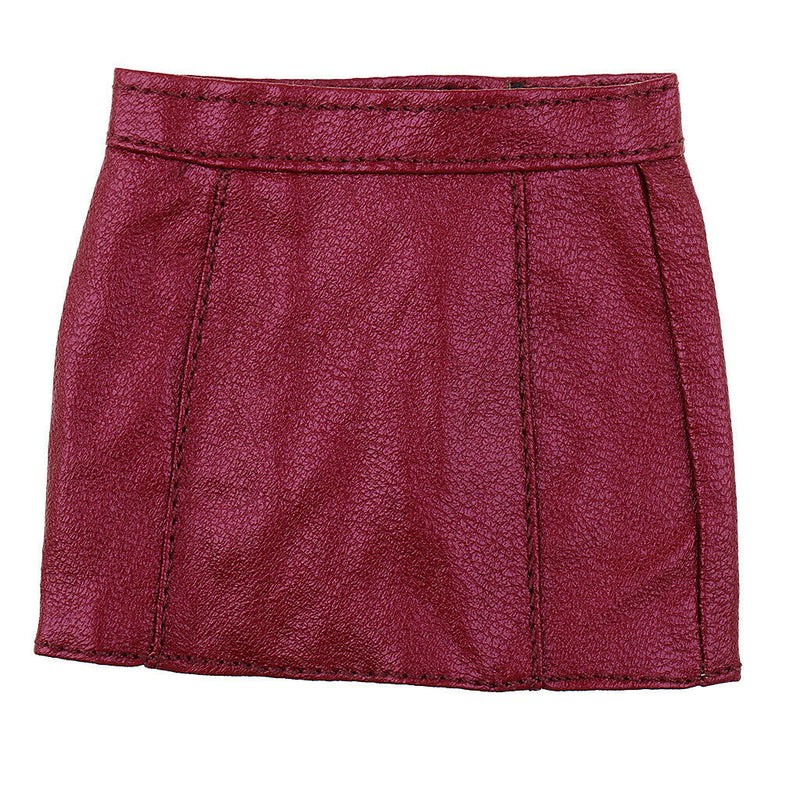 1/6 Girls PU Leather Skirt Skinny Leg Dress for 12''  Figures