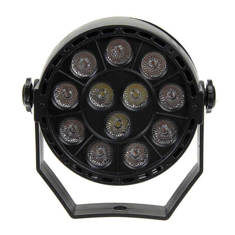12 LED RGBW  LED Light  DMX Color Mixing 8CH Can Background Lamp EU