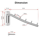 Folding Wall Mounted Clothes Hanger Rack Clothes Hook Stainless Steel with