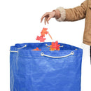 High-Capacity Drawstring Leaf Bag Garden Garbage Rubbish Storage Bag, Blue