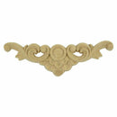 1X Rubber Wood Carved Applique Retro Furniture Craft Decor 13*4cm