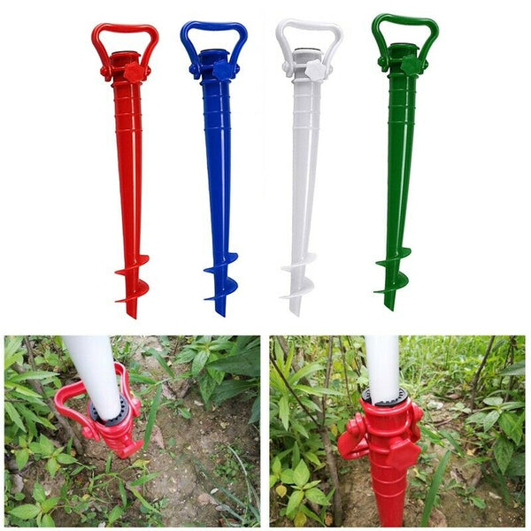 Sun Beach Fishing Parasol Ground Anchor Spike Umbrella Stretch Stand Holder