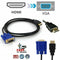 1.8M HDMI Male to VGA Video Converter Adapter-Cable Cord for PC HDTV 1080P DVD