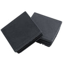 Plastic Square Pipe End Caps Tubing Insert Plugs 50x50mm 30 Pcs Black