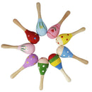 Kids Wooden Maracas Rattle Sand Shaker for Early Childhood Education