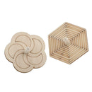 4pcs Wood Spinning Tops Gyro Wooden Toys for Kid DIY Handmade Painting Craft
