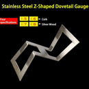 Dovetail Marker Template Stainless Dovetail Gauge Size 1:5-1:6 and 1:7-1:8 B6B0