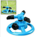 Garden Automatic Sprinklers Water 360 Degree 3 Nozzle Rotating Irrigation Y6B2