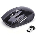 2pcs 2.4GHz Wireless Optical Mouse USB 2.0 Receiver 6Button 1800dpi for PC