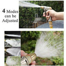 Garden Flush Hose Nozzle Kit with Brass Nozzle, Connector, Heavy Duty Hose