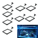 8 Pcs Plastic Aquarium Fish Safe Floating Food Feeder Circle, Square with