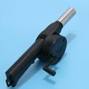 Hand Crank Powered Barbecue BBQ Fan Air Blower Outdoor Camping Cooking Tool