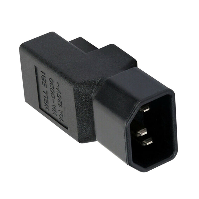 IEC320 3 Pin C14 to USA AC Nema 5-15R Female Power Adapter
