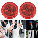 2pcs LED Car Door Warning Lights Anti Rear-end Collision Lamps (Red 3LED)