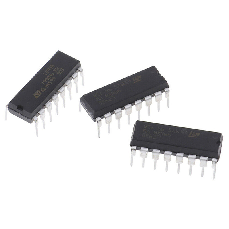 5Pcs Push-Pull four-channel motor driver IC ST L293D L293 DIP16' J Gn