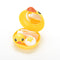 Cute Yellow Duck Contact Lenses Lens Case Holder Box Portable Travel Kit Set  JR