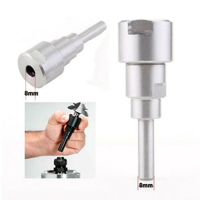8mm/ 12mm Shank Bit Router Collet Extension Rod for Engraving Machine Tools 80mm