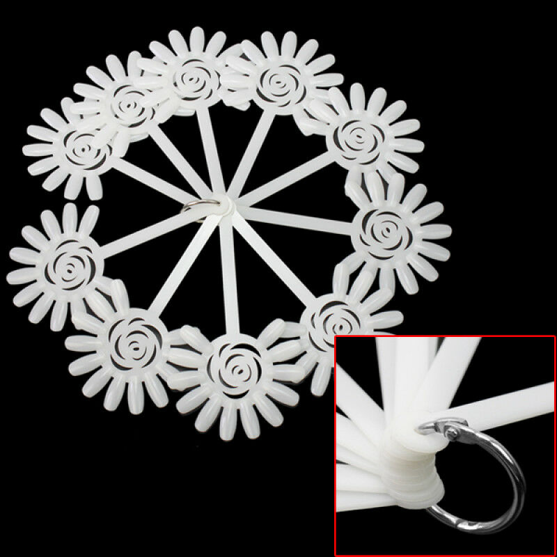 New 120 Tips Nail Art Design Wheel Flower Shape Board Practice Display Fan
