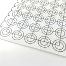 Silicone Dough Mat Bakeware 26X60Cm Macaron 65 Circles Pastry Oven Pasta To J8O5
