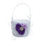 1 Set Purple Flower Pearls Diamante Ring Bearer and Flower Girl Basket