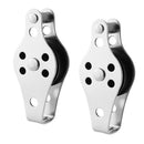 2 Pieces 316 Stainless Steel Pulley Blocks Rope Runner Kayak Boat Accessories