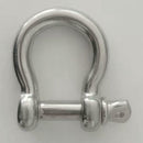 304 Stainless Steel Bow Shackle D-Ring Rustproof For Mairne Heavy Duty 6MM