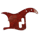 Red Tortoise Shell Piguard 3 Ply Scratch Plates For Bass PB Guitars