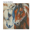 5D DIY Full Drill Diamond Painting Color Horse Cross Stitch Embroidery Kit