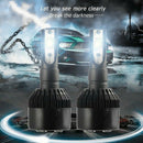 H7 Led Cob Headlight Bulb 110W 12000Lm 6000K Super Bright High Power Black