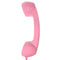 3.5mm Mic Retro Cell Telephone Handset Phone Classic Receiver Pink+Green