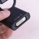 1PC black mini displayport DP male to DVI female video adapter cable N od JC&j