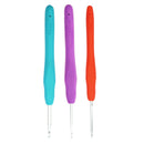 3Pc/set Crochet Hook with Soft Grip Handles Knitting Needles Aluminum 3 Size