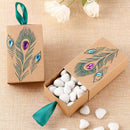 Peacock feather candy drawer box design wedding supplies artificial rhinest G5X3