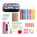 Ergonomic Handle Crochet Hooks, Crochet Hooks Set with Knitting Needles, Large
