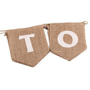 1Pc Linen Party Banner Back To School Banner - First Day Of School- Home Sc