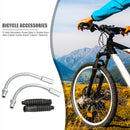 2 Sets Mountain Road Bike V Brake Noodles Cable Guide Bend Tubes+ Sleeves