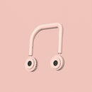 Lazy Fan Neckband Hanging Neck Mini Cooling Sports Rest Fan Hands Free Pink