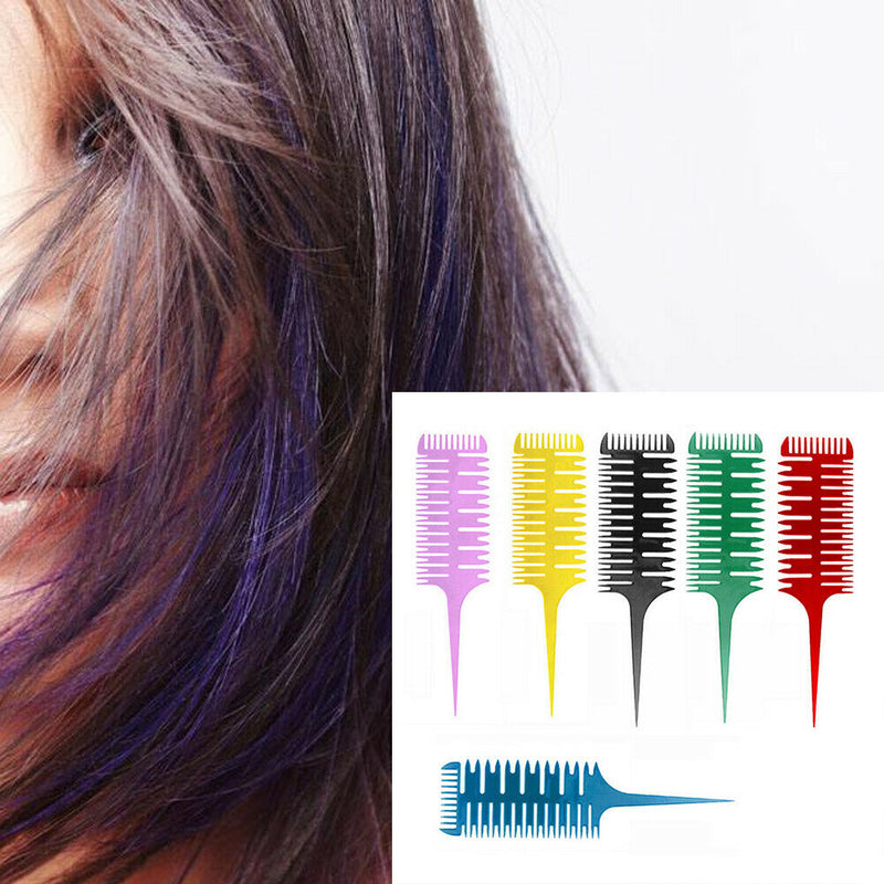 Salon Professional Fish Bone Shape Hair Comb Hair Dyeing Sectioning Comb