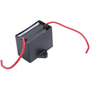 CBB61 15uF AC 450V Rectangle Dual Wire Motor Running Capacitor Black F1T3