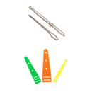 5 Pieces Metal Bodkins Pinch Threader Elastic Threaders Guides Handcrafted Tools