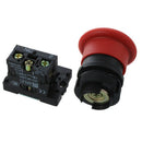 22mm NC N/C Red Mushroom Emergency Stop Push Button Switch 600V 10A ZB2-ES5