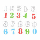 1 Set Number Metal Cutting Dies Stencil Hand Craft DIY Scrapbooking Card Diary