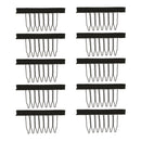10pcs Wig Combs Set Very Convenient for Your Lace Wig Cap Black Comb Tool