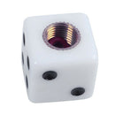 4 Pcs Car Vehicle Dice Design Tire Valve Wheel Stem Caps Covers