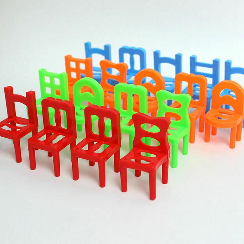 18Pcs Balance Chairs Balance Game Children Kids Educational Balance Toys Pu W5S7