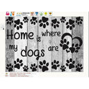 5D DIY Diamond Painting Cross Stitch Dog Home is Where Rhinestone Embroidery