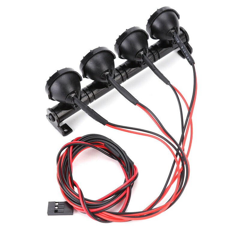 For Traxxas Hsp Redcat RC Car RC Crawler Roof Bright Lights 4 LED Light Bar