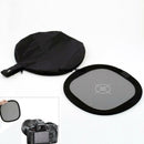 12" 30cm Folding Grey Card Double Face 18% Grey White Balance Photo Focus Board