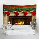 Xmas Merry Christmas Day Happy New Year Tapestry for Home Decor Wall Art-G
